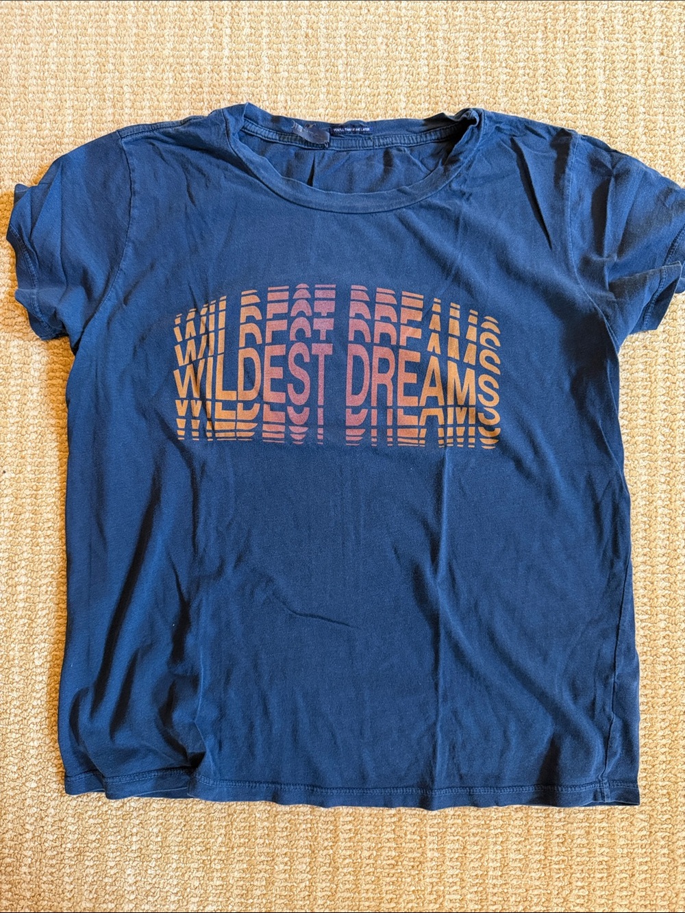 MOTHER Navy Blue 'Wildest Dreams' Short Sleeve Tee